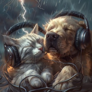Pets in Thunder's Rhythm: Calming Sounds
