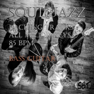 Soul Jazz Bass Guitar Backing Tracks, All Major Keys, 85 BPM, Vol. 1