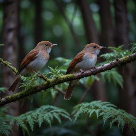 Nightingales in the forest