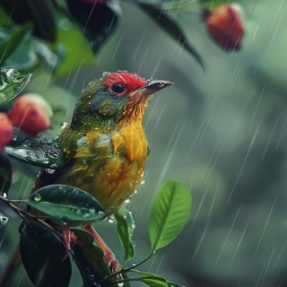 Binaural Yoga Harmony with Nature Birds Rain and Peace