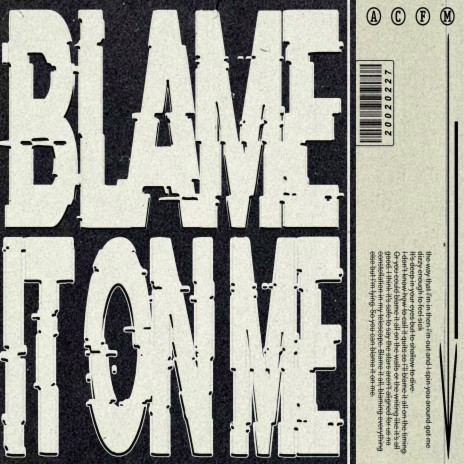BLAME IT ON ME | Boomplay Music