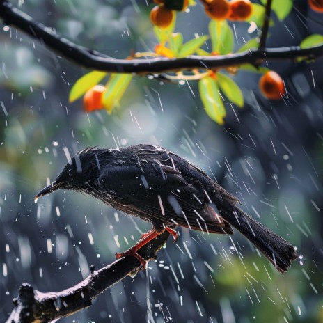 Reflective Bird Calls in Gentle Rain ft. Experimental New Age & Serene Flow | Boomplay Music