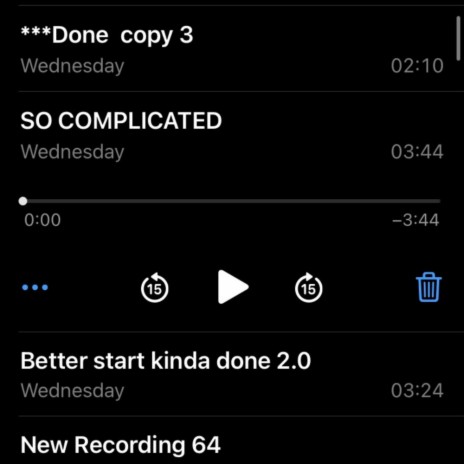 so complicated... (voice memo) | Boomplay Music