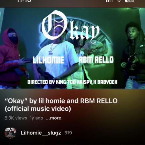 Okay ft. Rbm rello | Boomplay Music