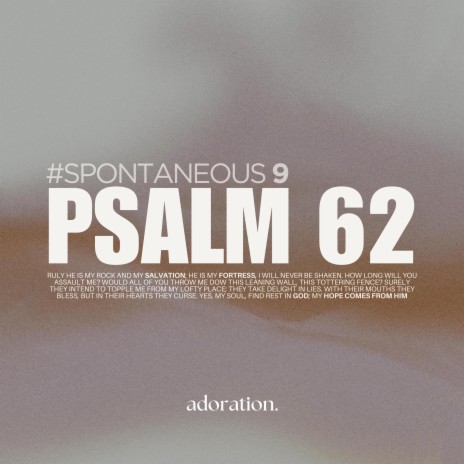 Psalm 62 (Spontaneous #9)