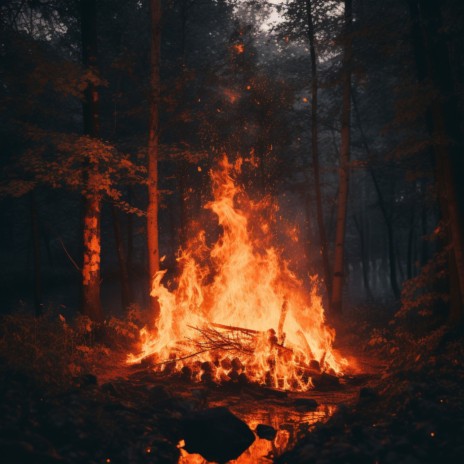 Gentle Fireside Rhythms Lull ft. Fire of Waves & Naturalis | Boomplay Music
