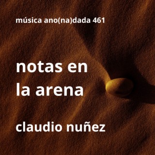 notas en la arena