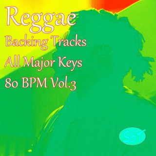 Reggae Guitar Backing Tracks, All Major Keys, 80 BPM, Vol. 3