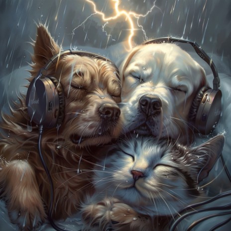 Melodic Calm of Thunder for Pets ft. Stereo Storm & Worship Ensemble | Boomplay Music