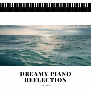 Dreamy Piano Reflection in a Moonlight Ocean Waves