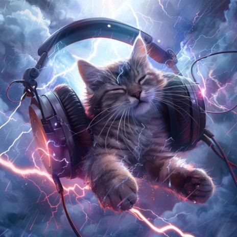 Feline Calm Thunder ft. Rain Sounds ACE & Binaural Serenity Mind