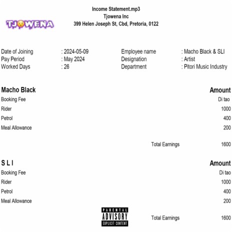 Income Statements ft. SLI | Boomplay Music