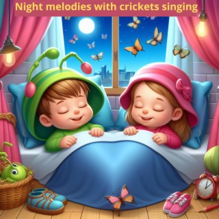 Night melodies with crickets singing