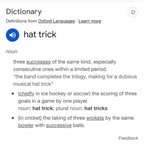 Hat Trick | Boomplay Music