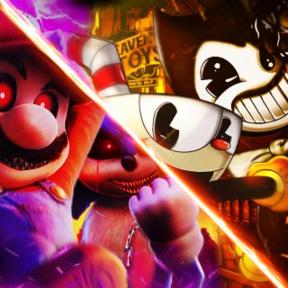 Cuphead y Bendy vs. Dark Mario y Sonic.exe Rap