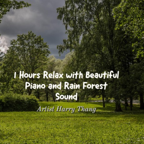 1 Hours Relax with Beautiful Piano and Rain Forest Sound