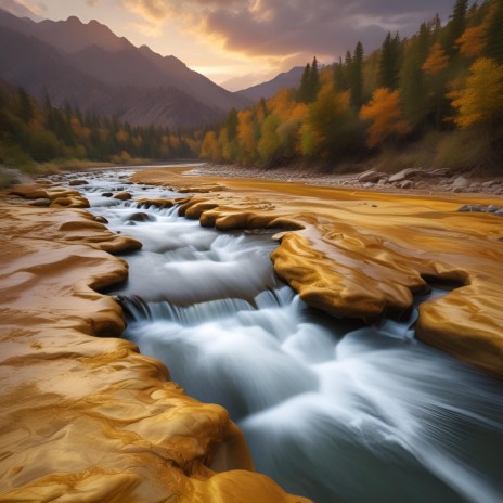 River of flowing liquid gold