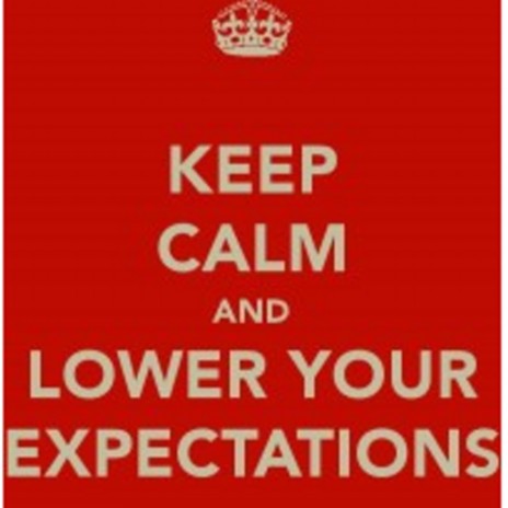 LOWERED EXPECTATIONS