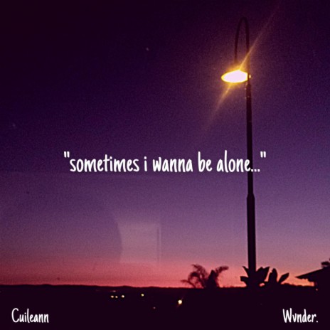 sometimes i wanna be alone (feat. Wvnder.) (lofi version)