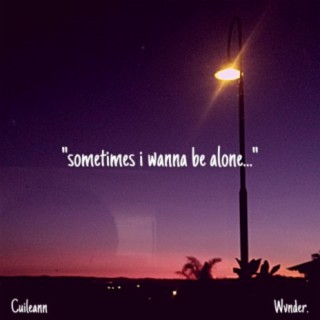 sometimes i wanna be alone