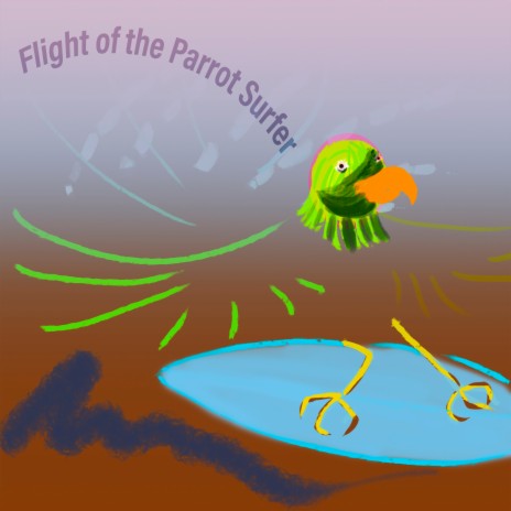 Flight of Parrot Surfer
