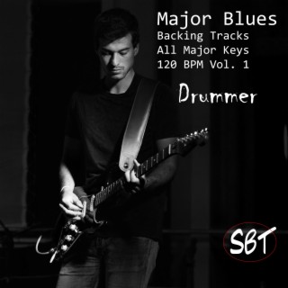 Major Blues Drum Backing Tracks, All Major Keys, 120 BPM, Vol. 1