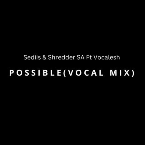 Possible (Vocal Mix) ft. Shredder SA & Vocalesh | Boomplay Music
