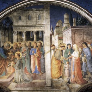 Fra Angelico – Piotr błogosławi Szczepana - konsekruje diakonów