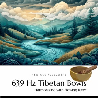 639 Hz Tibetan Bowls Harmonizing with Flowing River