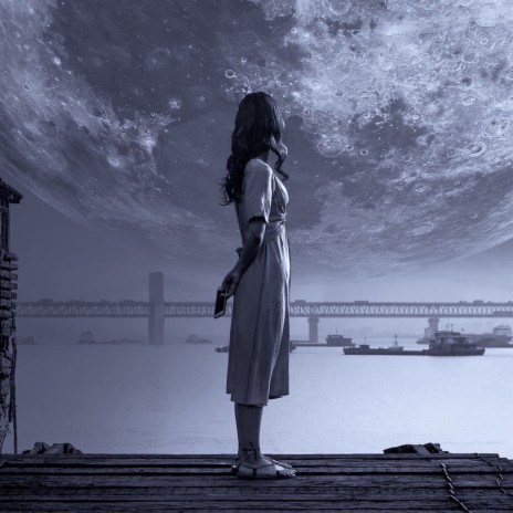 Girl on the moon