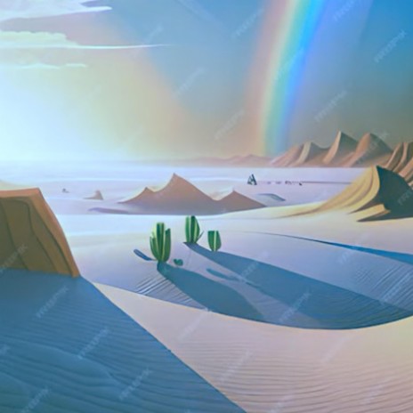 Rainbow In The Desert