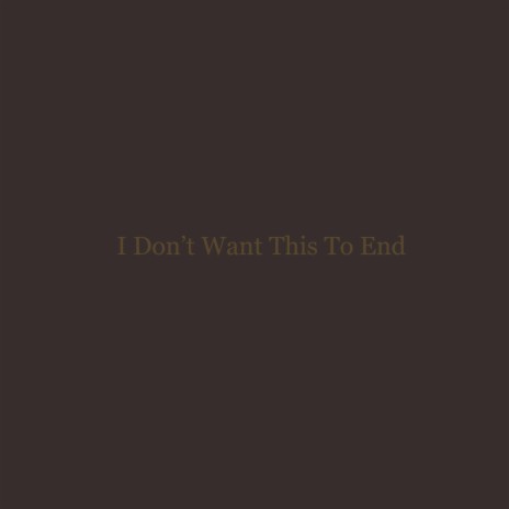 I Don't Want This To End | Boomplay Music