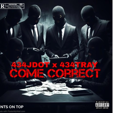 Come Correct ft. 434Tray | Boomplay Music
