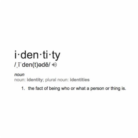 identity.