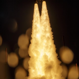 The James Webb Telescope Lights Up the Sky During Launch