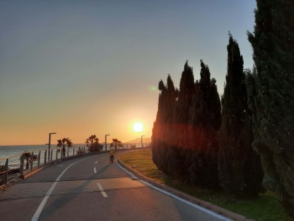 Ligurian Riviera bike path: from Imperia to Bussana Mare