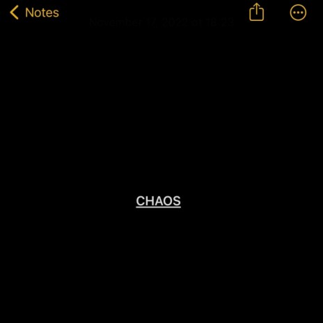 CHAOS | Boomplay Music