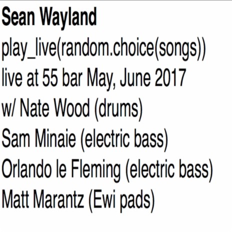 Fried Chicken Modulation (Live at 55 bar 2017 Wood Minaie) (Live) ft. Nate Wood & Sam Minaie
