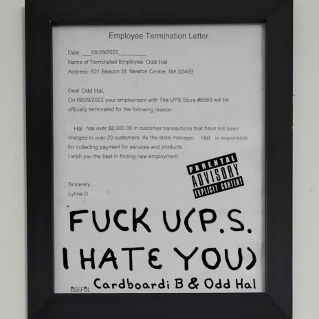 Fuck U(P.S. I Hate You) ft. Odd Hal | Boomplay Music