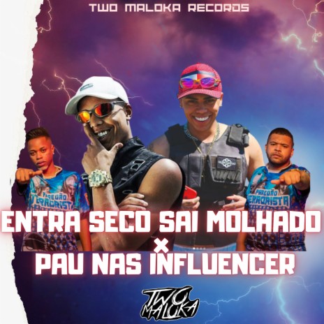 Entra Seco Sai Molhado X Pau nas Influencer ft. MC Lobinho & MC Danflin | Boomplay Music