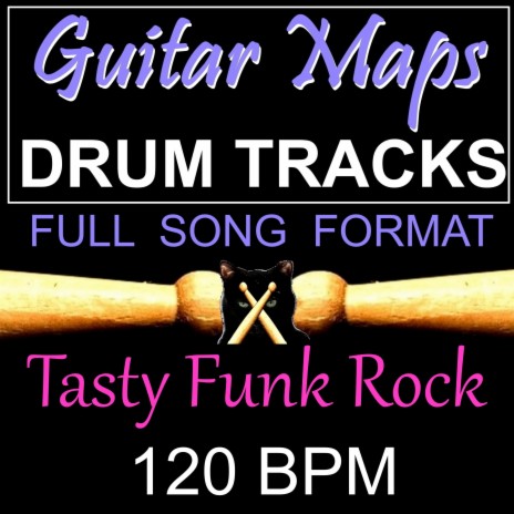 Tasty Funk Rock Drum Track 120 BPM Instrumental Drum Beat for Bass Guitar