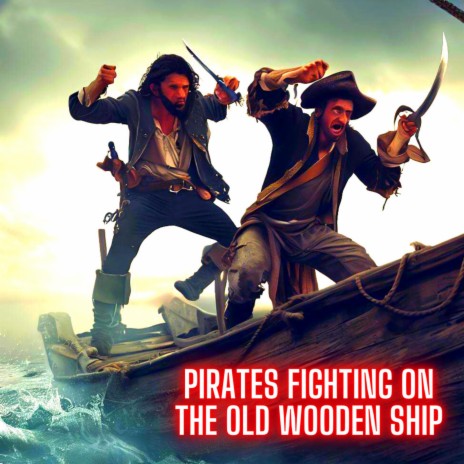Pirates Fighting on the Old Wooden Ship