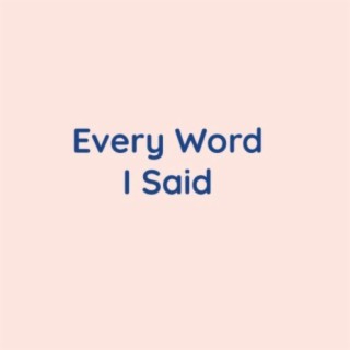 Every Word I Said