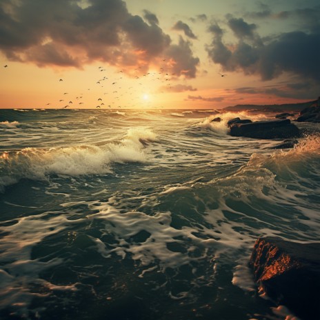 Harmonious Sea in Serene Solitude ft. Relaxing Med Waves & Meghan Wave | Boomplay Music