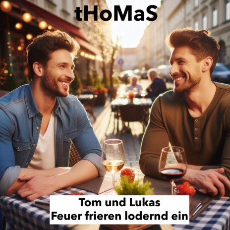 Tom und Lukas Feuer frieren lodernd ein