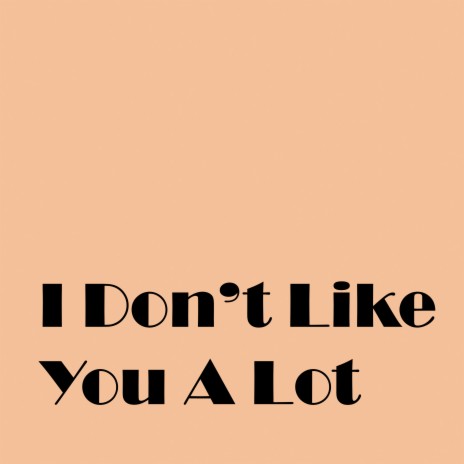 I Don't Like You A Lot | Boomplay Music