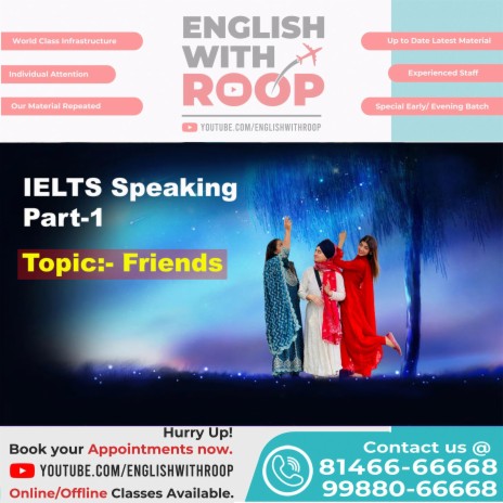 IELTS Speaking Part 1 Topic Friends