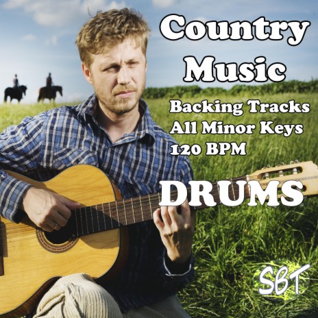 Country Music Drum Backing Track in F Minor 120 BPM, Vol. 1
