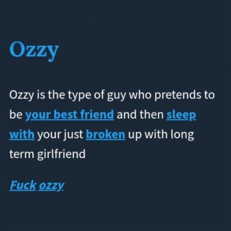 i hate ozzy