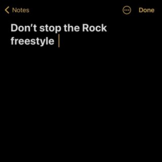 dont stop the rock freestyle
